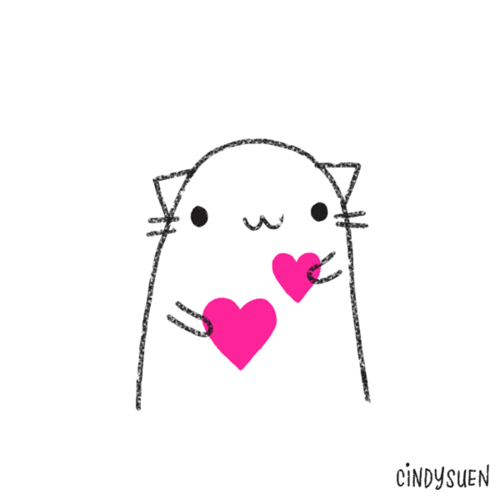 Cute Heart Kitty