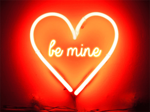 Valentine Gifs Animated Neon Heart 