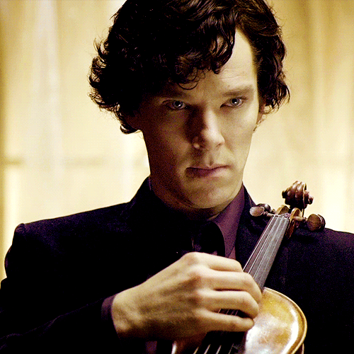 Cool Sherlock Playing Violin