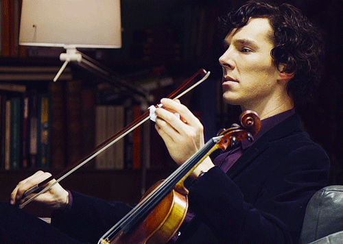 Benedict Sherlock Playing Violin