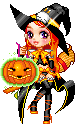 Witch With Pumpkin