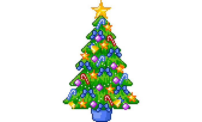 Cute Blinking Christmas Tree Gif