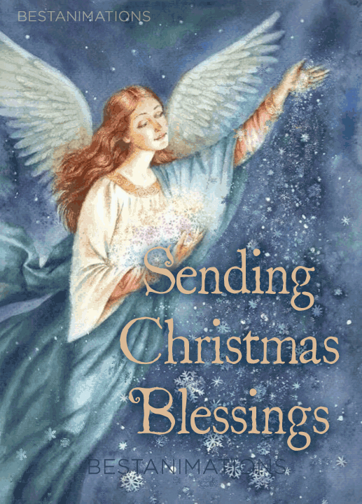 Sending Christmas Blessings Gif