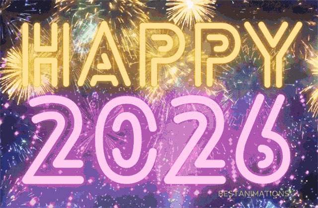 Happy 2026 Fireworks Gif gif
