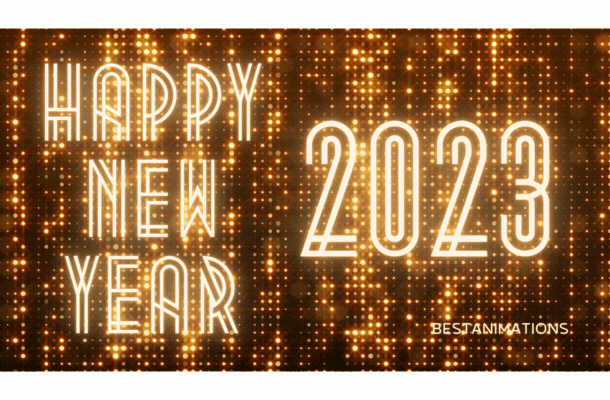 Party Lights Designer Happy New Year 2023 Animation