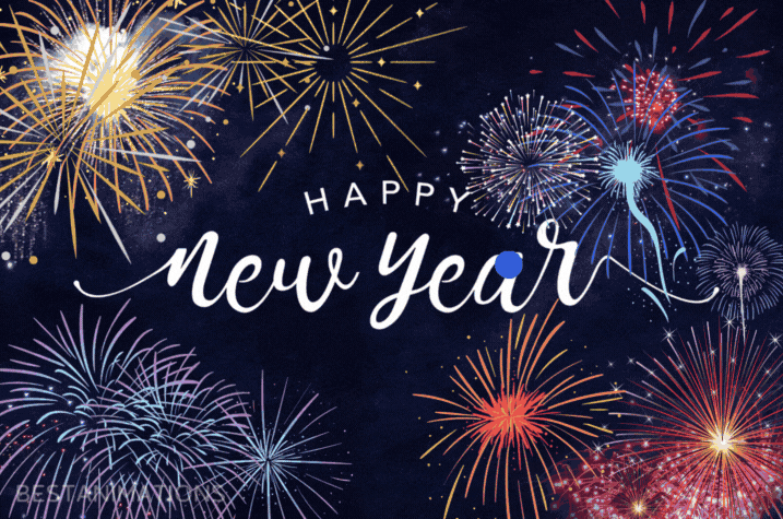 Happy New Year Animated Firework Gif animated gif