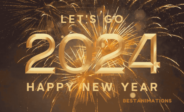 Lets Go 2024 Happy New Year! animated gif