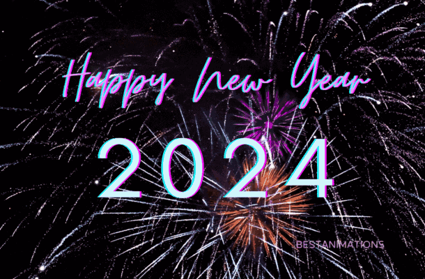 New Year Gif 2024 Fireworks gif
