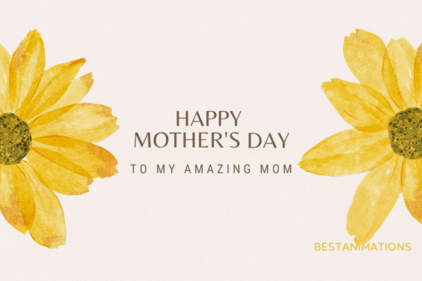Yellow Daisies Happy Mother's Day Gif