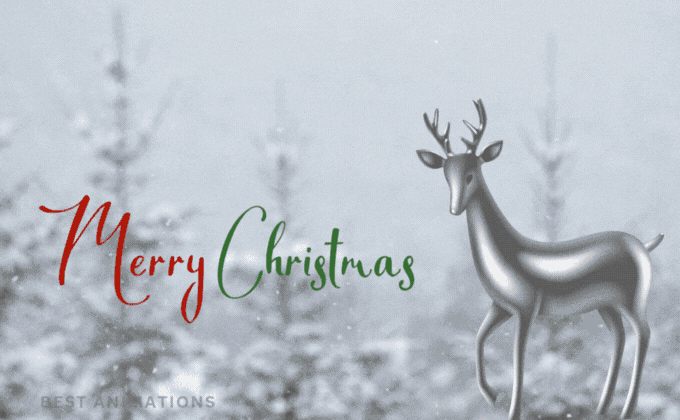 Silver Merry Christmas Gif animated gif