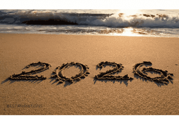 Happy New Year 2026 On the Beach!
