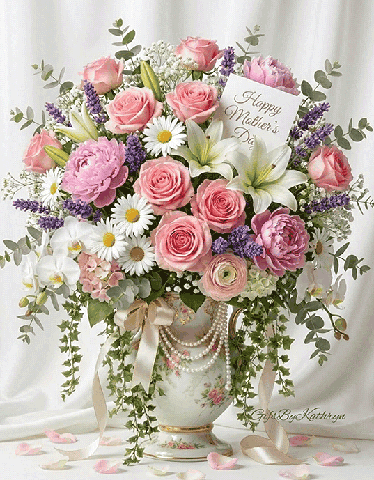 Beautiful Mother's Day Flowers Gif animated gif