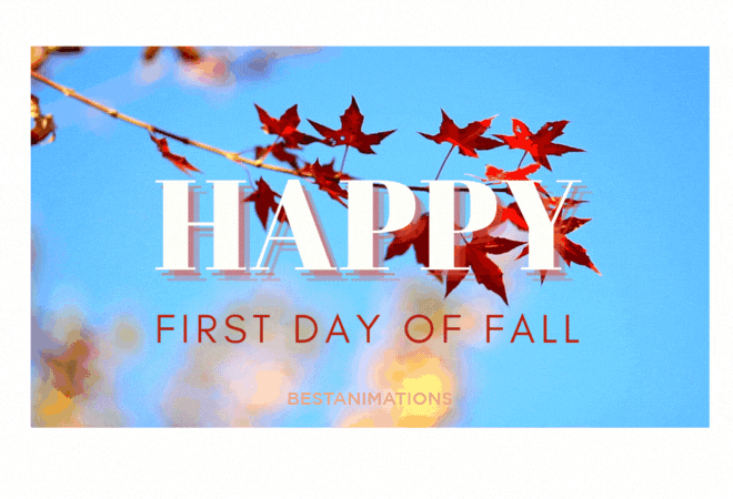 Happy First Day of Fall Gif