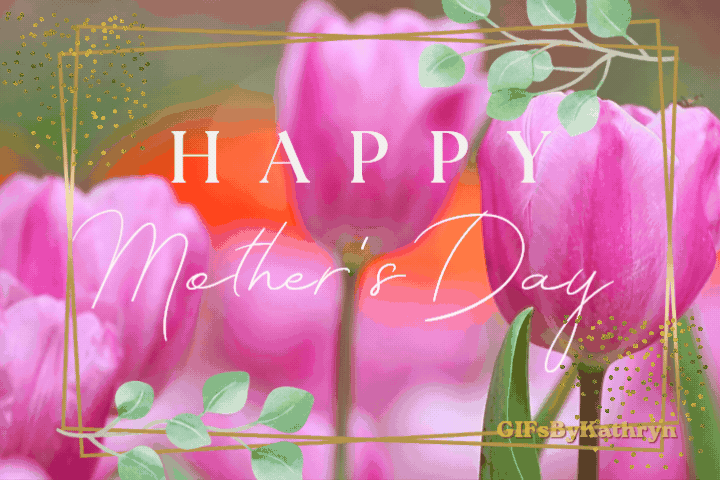 pURPLE Tulips Happy Mother's Day Wishes gif