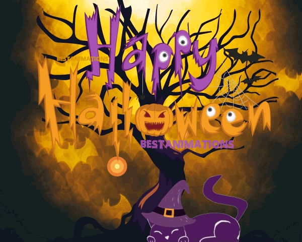 Animated Happy Halloween Gif