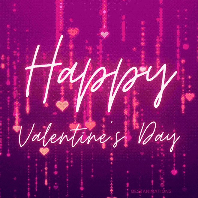 Happy Valentine's Day Gif Heart Matrix