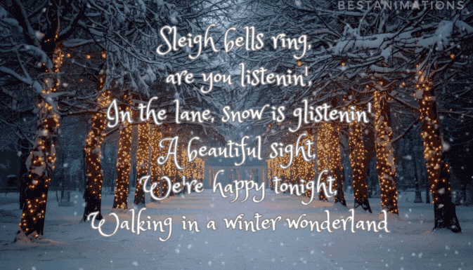 Walking In Winter Wonderland gif